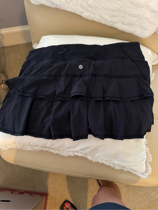 lululemon athletica Dresses & Skirts - lululemon athletica Black Athletic Skort with Zipper Pocket